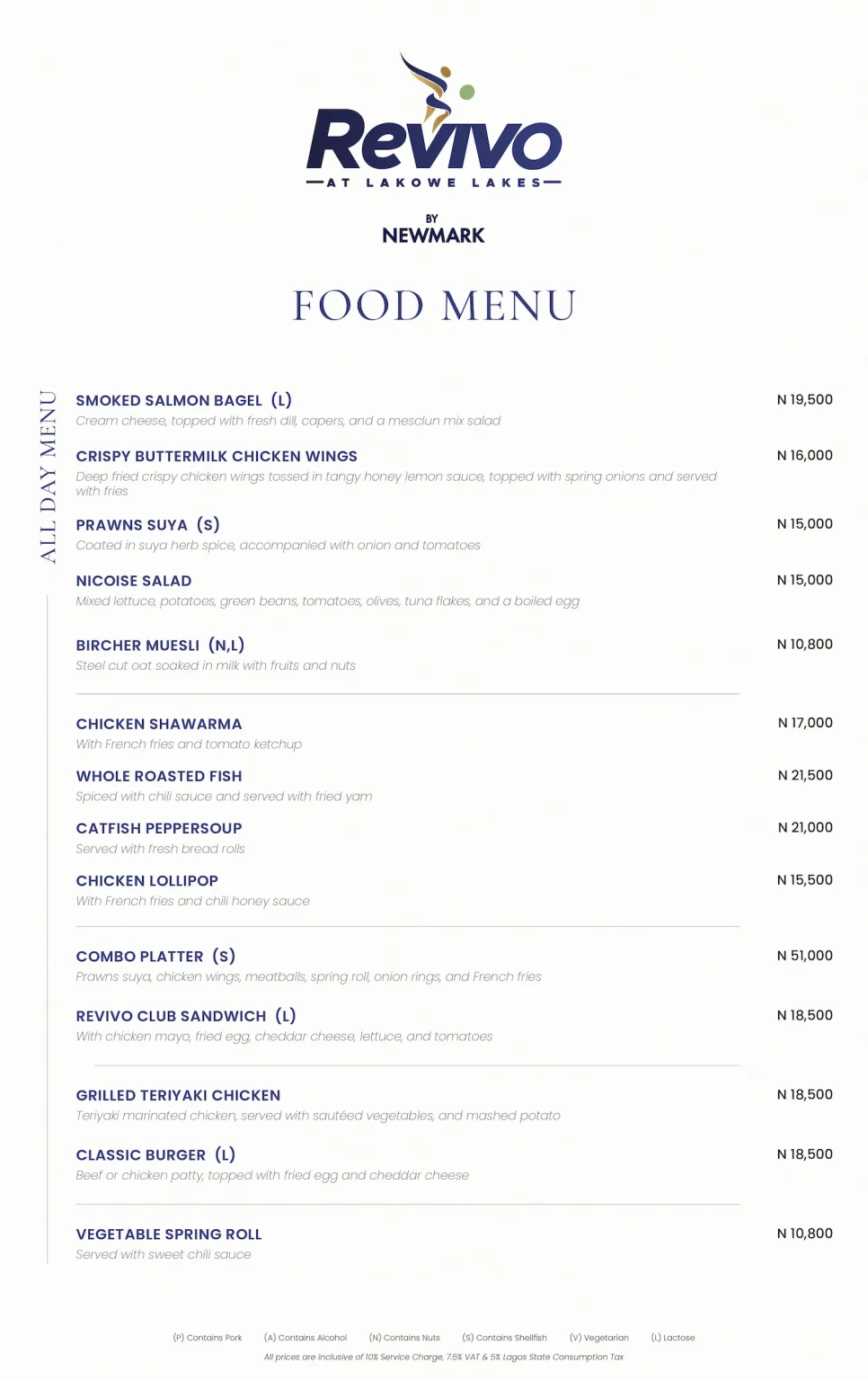 REVIVO_Food Menu(By NM)_page-0001